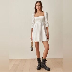 Reformation Gibson Dress/ white/ size 2